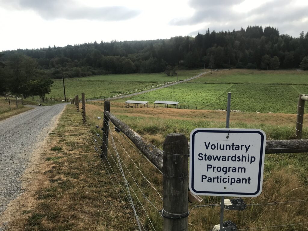 Voluntary stewardship program in Thurston Washington.